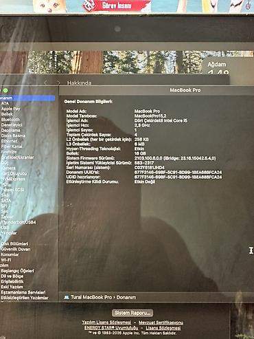 Apple MacBook: Apple MacBook Air 13" (Model A1989, EMC 3214) Cpu : i5 2.3 Ghz Gpu -da lalafo.az — 11 Apple MacBook: Apple MacBook Air 13" (Model A1989, EMC 3214) Cpu : i5 2.3 Ghz Gpu — 11