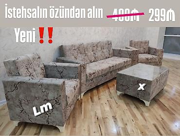 mingecevir divan: Mebel dəsti – “mərmər naxışlı” dizayn Komplekt: - 1 ədəd 3 nəfərlik — 1