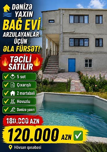 ağdaşda satilan evler: Bakı, Suraxanı, 162 kv. m, 5 otaqlı, Hovuzlu — 1