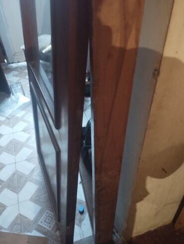 Otaq qapıları: Taxta qapı və qutu-komplekt размер:80/220 - Material: ağac (qəhvəyi — 8