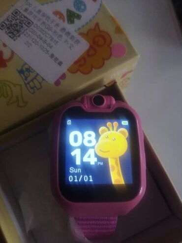 Другие товары для детей: Новые Детские наручные часы Smart Розовые с GPS, фонариком и камерой