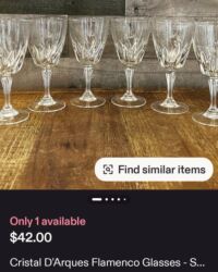 Čaše: Case nove kristal d'Argues Flamenco za zestoko pice iz 80ih — 4