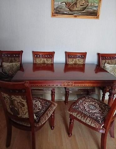 Digər mebel: AYSEL SUMQAYIT 🌺 Masa desti +6 stula . prablemi yoxdu tecılı satılır — 1
