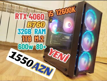 windows 7: 1440₼ Keyssiz və CPU Kulersiz Sistemə Yığılmadan olan Qiymətdir!