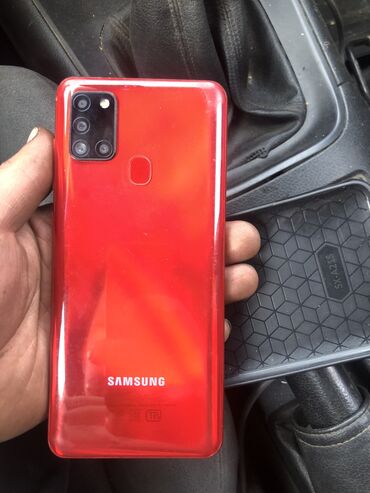 ноутбук дел: Samsung Galaxy A21S, 32 ГБ, түсү - Кызыл, 2 SIM