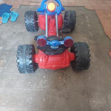 masın oyunları: Uşaq pedallı karting maşını - Rənglər: qırmızı-göy, qara oturacaq - 4 — 1