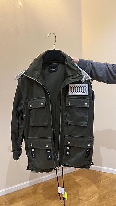 kiton kurtka: DIESEL unisex parka/jaket - Rəng: tünd yaşıl (xaki) korpus, metalik — 1