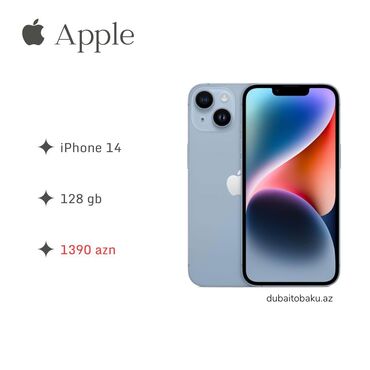 iphone 14 azerbaycan: IPhone 14, 128 GB