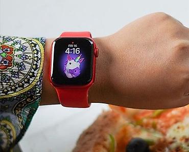 series s: Qırmızı ağıllı saat – Apple Watch Series (PRODUCT)RED - Rəng — 1