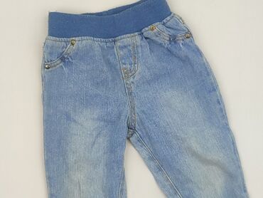 kombinezon chrzest 68: Spodnie jeansowe, H&M, 12-18 miesięcy, stan - Bardzo dobry