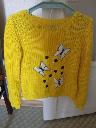 Свитеры: Женский свитер M (EU 38), цвет - Желтый