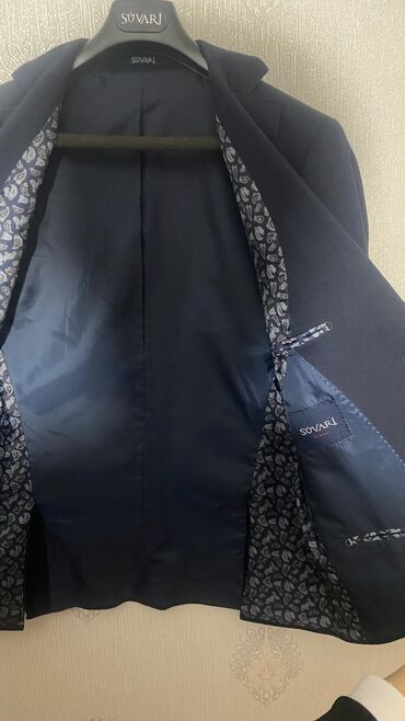 Kostyumlar: Süvari brendinin tünd göy rəngli kişi dəsti - Üst geyimi: klassik — 7