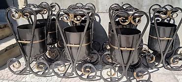 Мусорные урны: С пепельницей, Материал: Железо, 12 л — 4