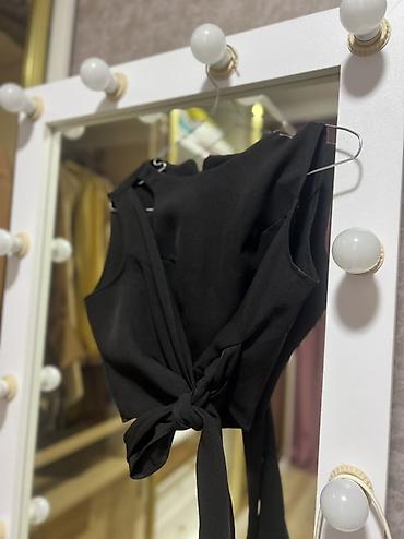 nike corab: Qara rəngli qadın top – yanları bağlamalı model - Rəng: dərin qara - — 2
