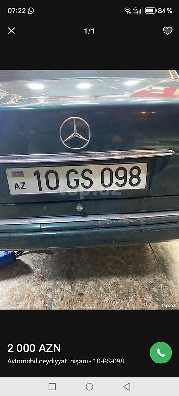 bakı qebele avtobus: Avtomobil qeydiyyat nişanı: 10-GS-098 - Nömrə formatı: 10 GS 098 - — 1