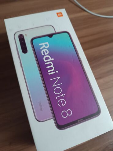 zhenskii koshelek s otdeleniem dlya telefona: Xiaomi, Redmi Note 8, Б/у, 128 ГБ, цвет - Голубой, 2 SIM