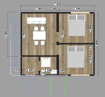 аренда пишпек: 2 комнаты, 42 м², Индивидуалка, 1 этаж, Евроремонт