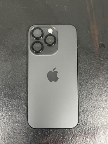 айфон 15 про макс бу: IPhone 15 Pro, Колдонулган, 256 ГБ, Black Titanium, Коргоочу айнек, Каптама, 92 %