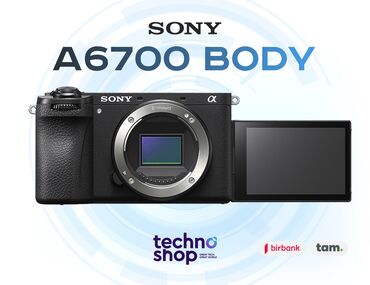 Obyektivlər və filtrləri: Sony A6700 Body Hal hazırda stockda var ✅ Hörmətli Müştərilər