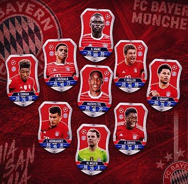 FC Bayern München futbol kartları kolleksiyası