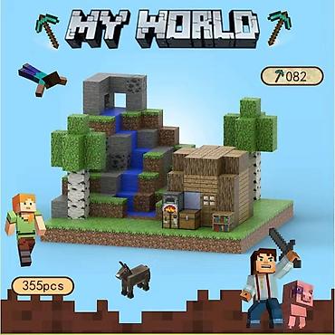 Игрушки: 🧲 Магнитные кубики Minecraft 216 шт + 6 минифигурок- 1850 сом 200 шт — 6