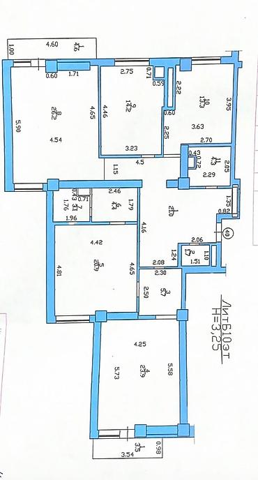 Продажа квартир: 4 комнаты, 139 м², Мед Академия Элитка, 10 этаж, ПСО (под самоотделку) — 2