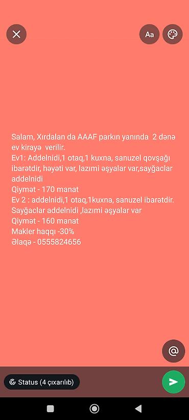kiraye evler ucuz 2022: Uzunmüddətli kirayə evlər — 1