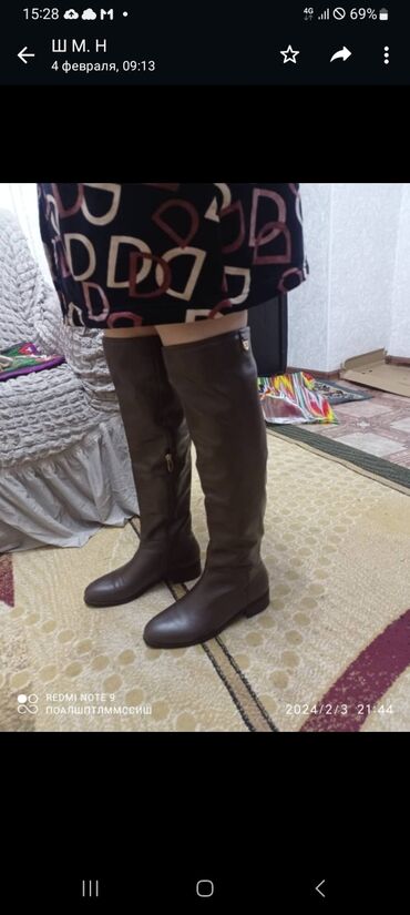 туфли женские размер 38: Сапоги, 37, цвет - Коричневый