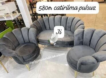 Masa və oturacaq dəstləri: Yeni, Mini-divan, 2 kreslo