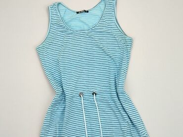 błękitna sukienki koronkowa: Sukienka, M, stan - Dobry