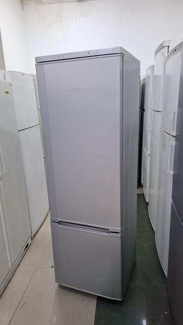 soyuducu qutu: 2 qapılı Nord Soyuducu Satılır, rəng - Boz