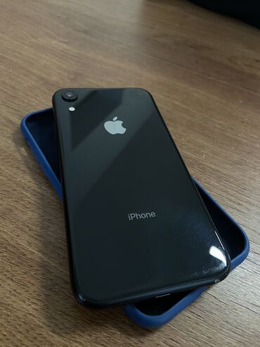 лж автомат: IPhone Xr, Колдонулган, 128 ГБ, Кара, Каптама, 81 %