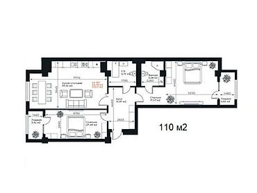 Продажа квартир: 3 комнаты, 110 м², Элитка, Готовая ПСО (под самоотделку) — 9