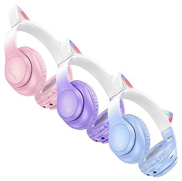 Беспроводные гарнитуры: HOCO W42 Cat Ear BT гарнитура - Форм‑фактор: накладные — 2