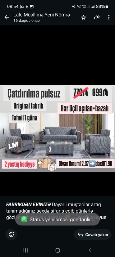 Yataq otağı dəstləri: _*fabri̇kdən evi̇ni̇zə*_ dəyərli müştərilər artıq tanımadığınız sexdə