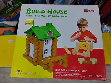Конструктор «Build House» — набор для строительства домика из блоков at lalafo.kg Конструктор «Build House» — набор для строительства домика из блоков