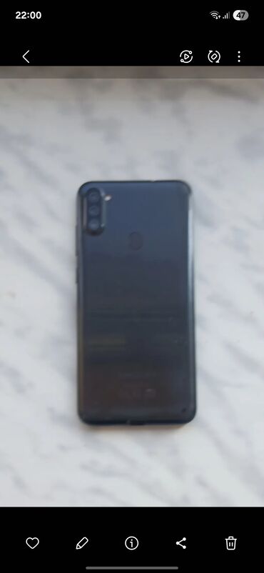 Mətbəx texnikası: Samsung Galaxy A11, 32 GB, rəng - Qara, Qırıq, Sensor, Barmaq izi