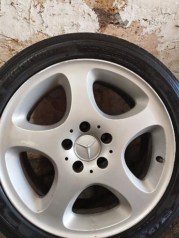 mercedes c203: Mercedes-Benz orijinal 5-şüalı yüngül lehimli disk və təkər dəsti — 3