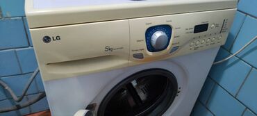 резина для стиральной машины: Стиральная машина LG, Б/у, Автомат, До 5 кг, Полноразмерная