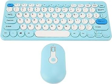 retro gramofon: Bluetooth Klaviatura Wireless Keyboard Mouse BROLEO Chic Mini Round — 2