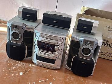 muzikalniy sentr: Panasonic SA-AK78 musiqi mərkəzi – tam dəst - 5 CD changer: eyni — 5