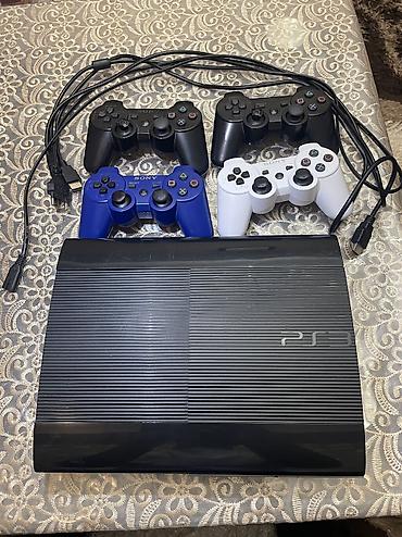 sony dvd: Sony PlayStation 3 (PS3) Super Slim oyun konsolu seti Komplekt: - PS3 — 1