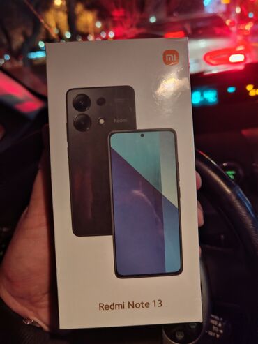 Xiaomi: Xiaomi Redmi Note 13, 128 GB, rəng - Qara, 
 Zəmanət, Sensor, Barmaq izi