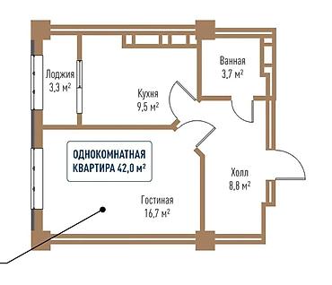 жк севен: 1-комнатная квартира в ЖК Seven. $59 514 ≈ 5 207 475 сом $1 417 за м² — 4