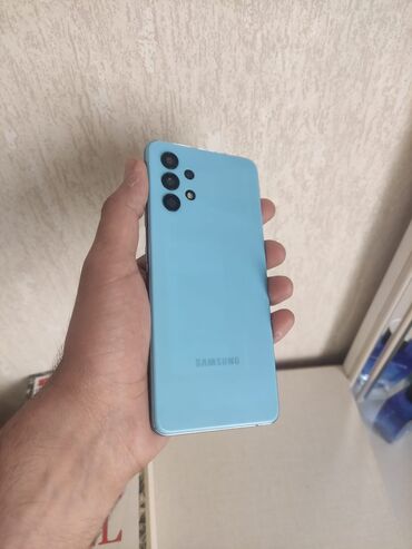 продать айфон 4: Samsung Galaxy A32, 128 ГБ, цвет - Голубой, Сенсорный, Отпечаток пальца, Две SIM карты
