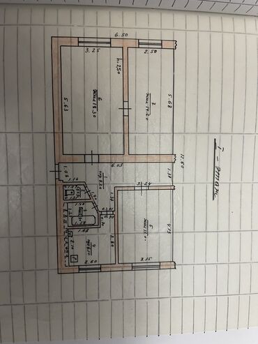 квартиру в городе ош: 3 бөлмө, 69 кв. м, 104-серия, 1 кабат, Эски ремонт