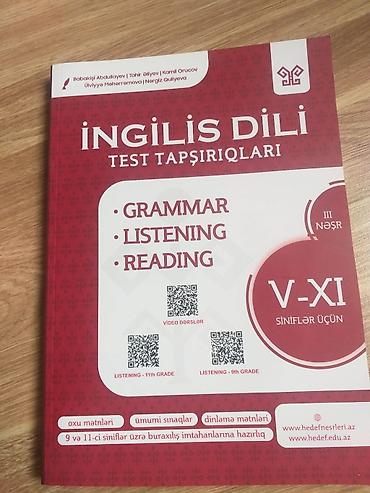 Kitablar və jurnallar: Məhsul: “İngilis Dili – Test Tapşırıqları” (III nəşr) Təsvir: - V–XI — 1