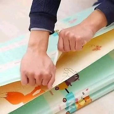 Ostalo: Sklopiva podloga za bebe Mekana gimnastik podloga za bebe sa dva lica — 9