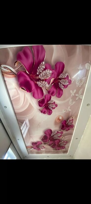 Натяжной потолок: Натяжной потолок Глянцевое, Матовое, 3D потолки Бесплатный замер, Гарантия, Монтаж — 11