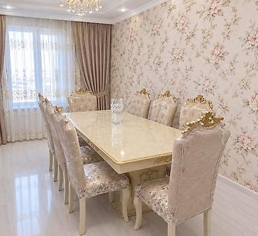 Qonaq otağı üçün, İşlənmiş, Dördbucaq masa, 8 stul